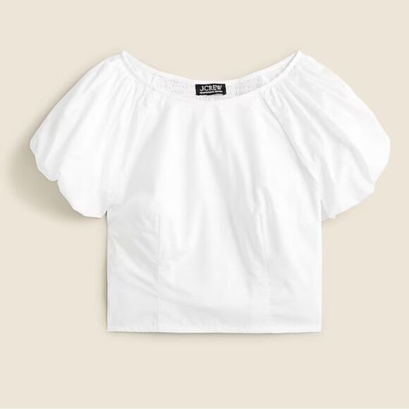 J.Crew J.Crew Fitted puff-sleeve top New size 16 - Picture 1 of 8